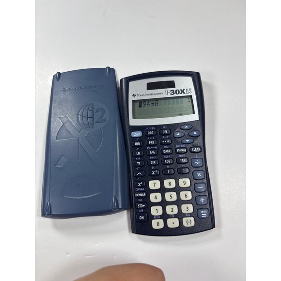 Texas Instruments TI-30X IIS Scientific Calculator With Blue Slide-On Hard Cover - Picture 2 of 5